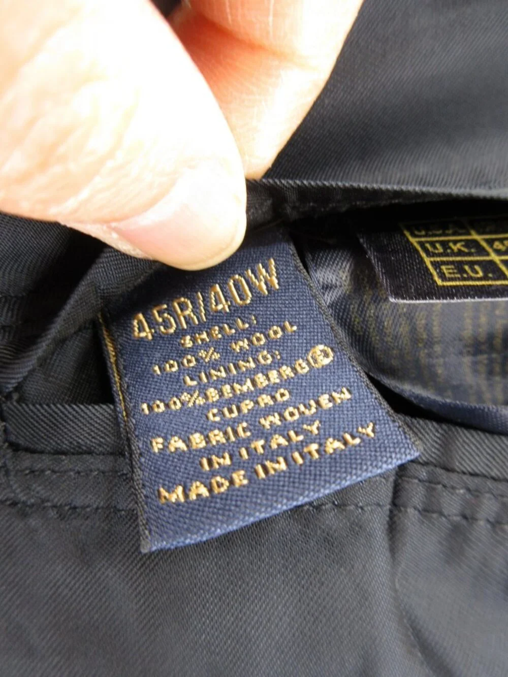 Brooks Brothers Sport Coat 45 Navy Golden Fleece Madison Blazer Italy